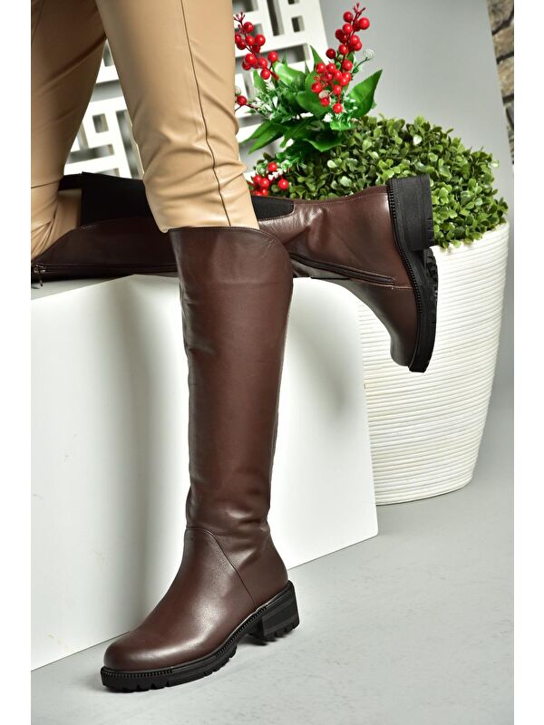 N6540328 Kahverengi Kadın Çizme - Görsel 5