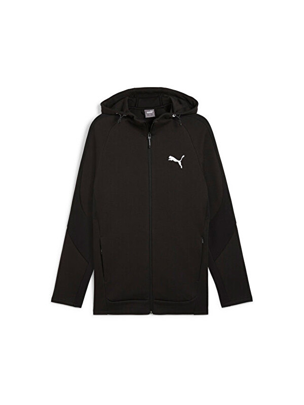 Puma Evostripe Full-Zip Hoodie Erkek Fermuarlı Sweatshirt 68170001 Siyah