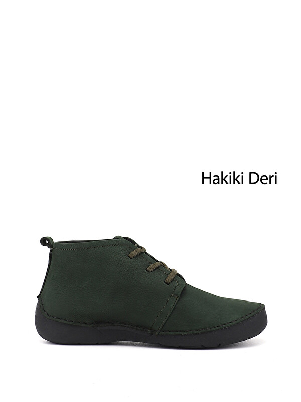 GÖNDERİ(R) Kadın Bağcıklı Hakiki Deri Comfort Bot