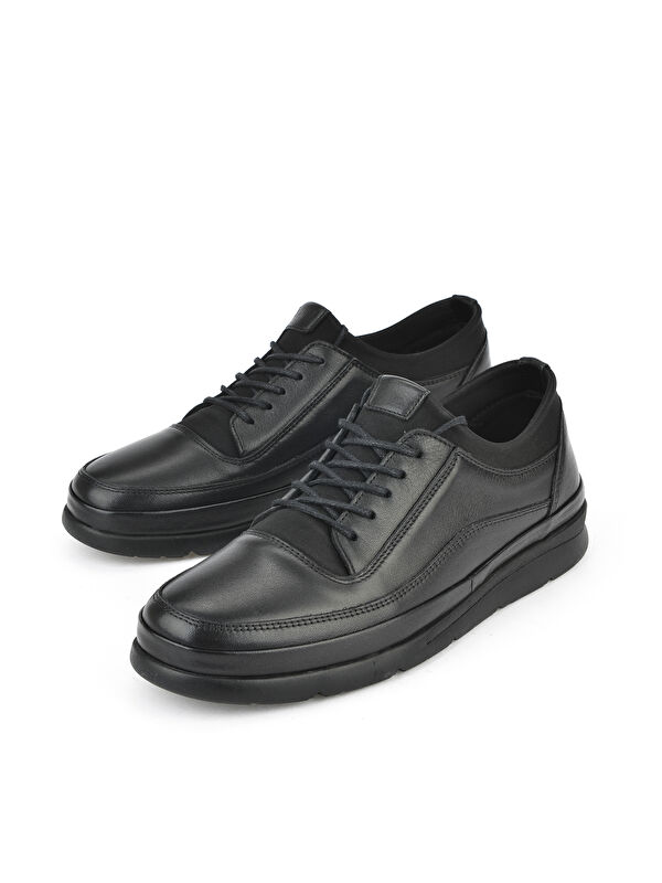 Erkek Hakiki Deri Ayakkabı 1511002Z655 Siyah - Görsel 6