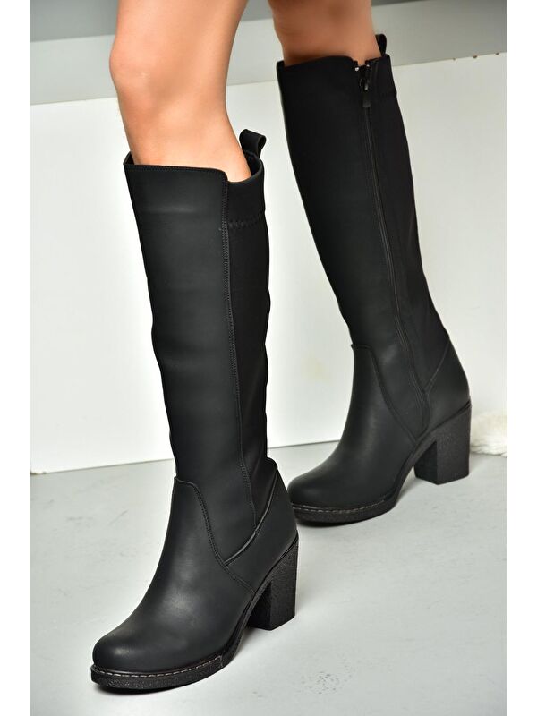 R6740707 Siyah Kadın Çizme - Görsel 4