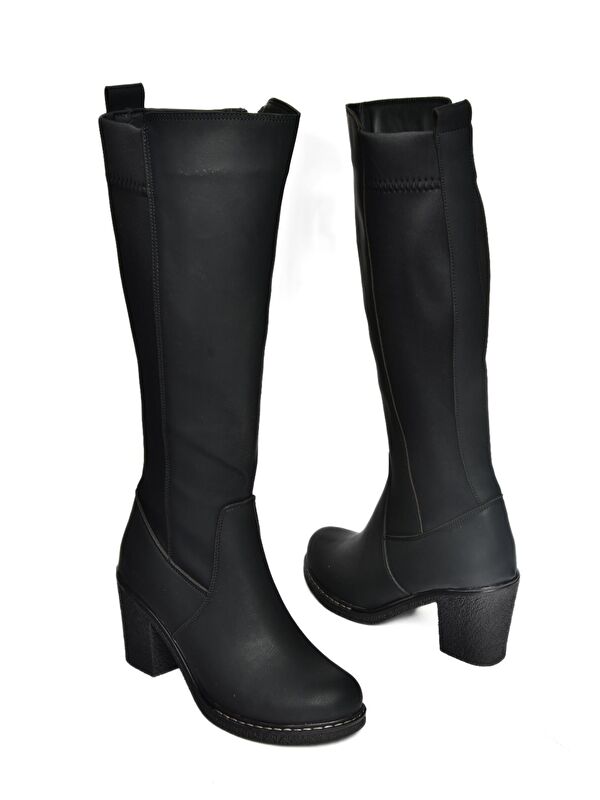 R6740707 Siyah Kadın Çizme - Görsel 8