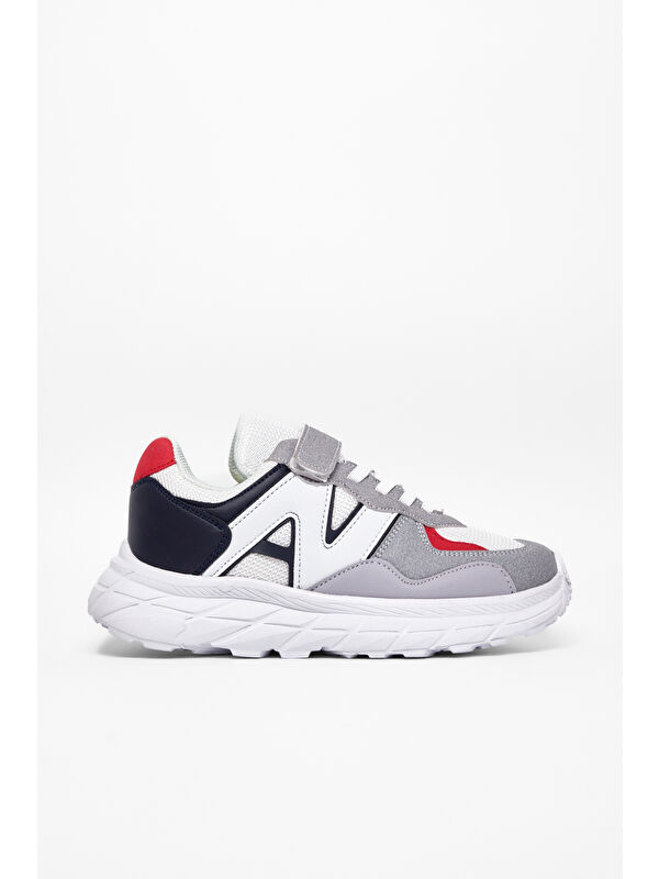 Tonny Black Çok Renkli Tonny Black Rahat Kalip Çocuk Unisex Cırtlı Bağcıklı Sneaker