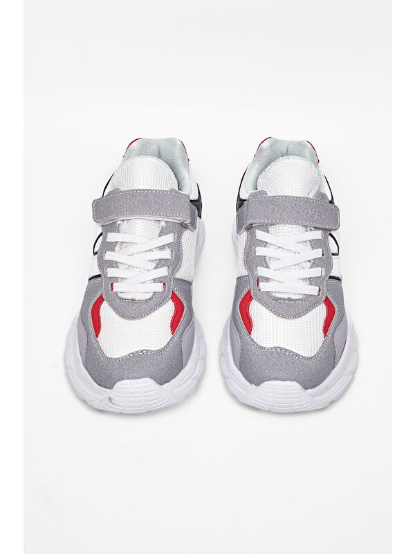 Tonny Black Çok Renkli Tonny Black Rahat Kalip Çocuk Unisex Cırtlı Bağcıklı Sneaker