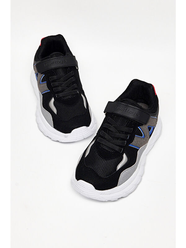 Tonny Black Çok Renkli Tonny Black Rahat Kalip Çocuk Unisex Cırtlı Bağcıklı Sneaker