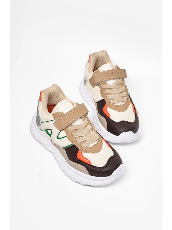Tonny Black Çok Renkli Tonny Black Rahat Kalip Çocuk Unisex Cırtlı Bağcıklı Sneaker