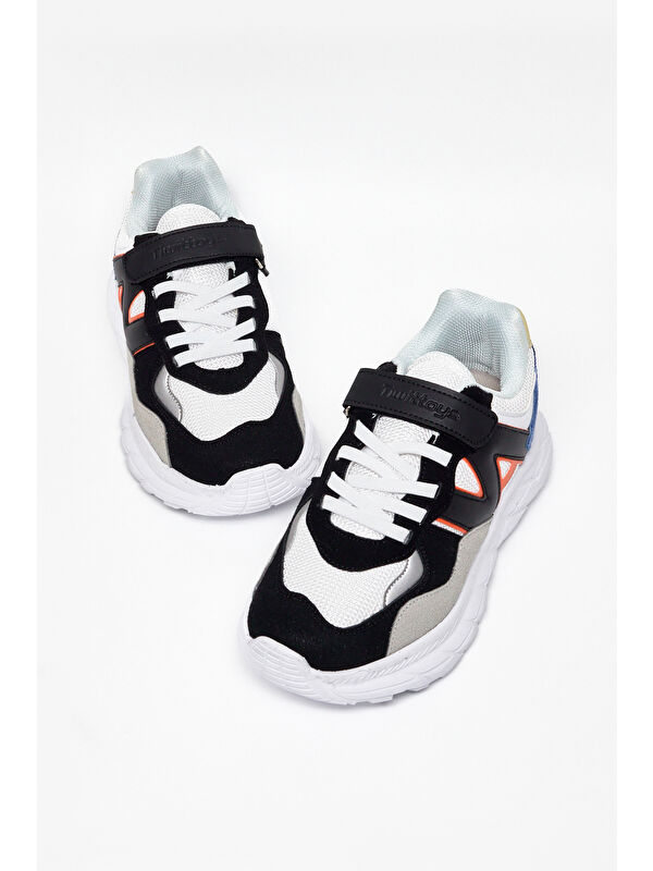 Tonny Black Çok Renkli Tonny Black Rahat Kalip Çocuk Unisex Cırtlı Bağcıklı Sneaker