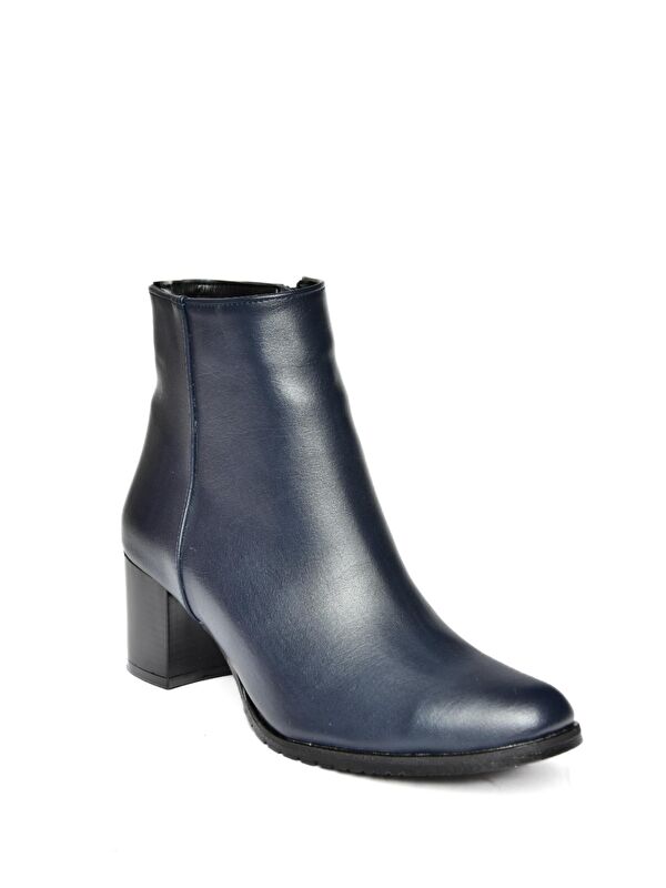 G654013109 Lacivert Kadın Bot - Görsel 3