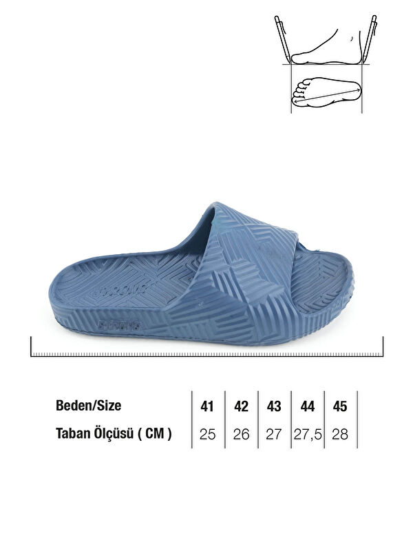 Erkek Yazlık Eva Ev Bahçe Banyo Esnek Islak Zemine Uygun Terlik - Görsel 6
