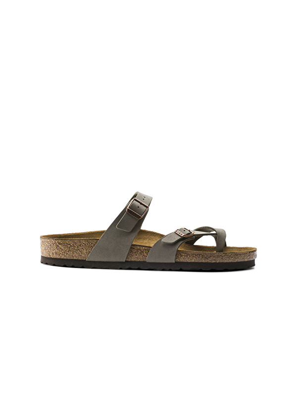 Birkenstock Kadın Terlik 071071 Mayari BF Nubuk Stone