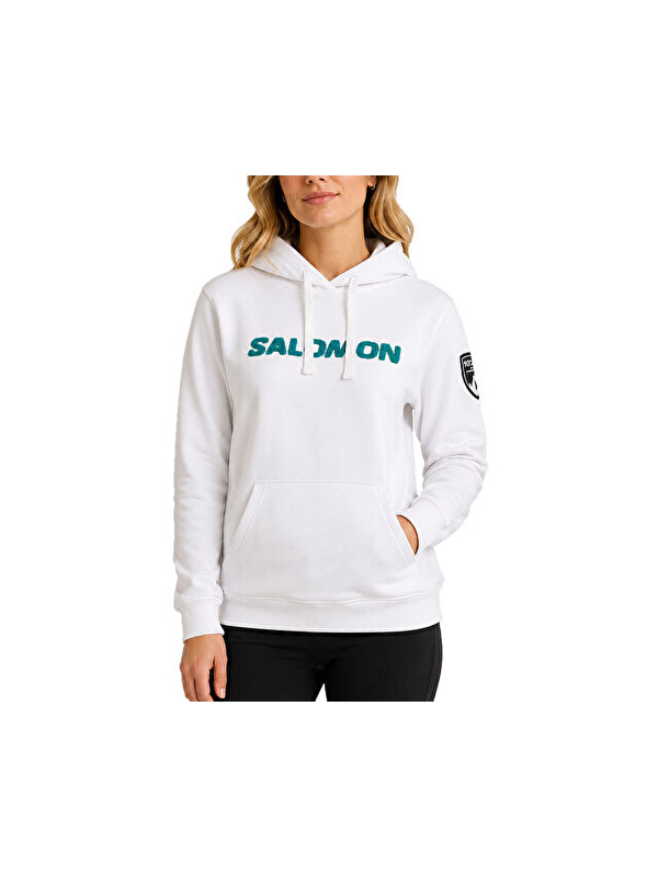 Salomon SLM25003CUTW WHITE Unisex Günlük Sweatshirt SLM25003CUTW-WHITE Renkli