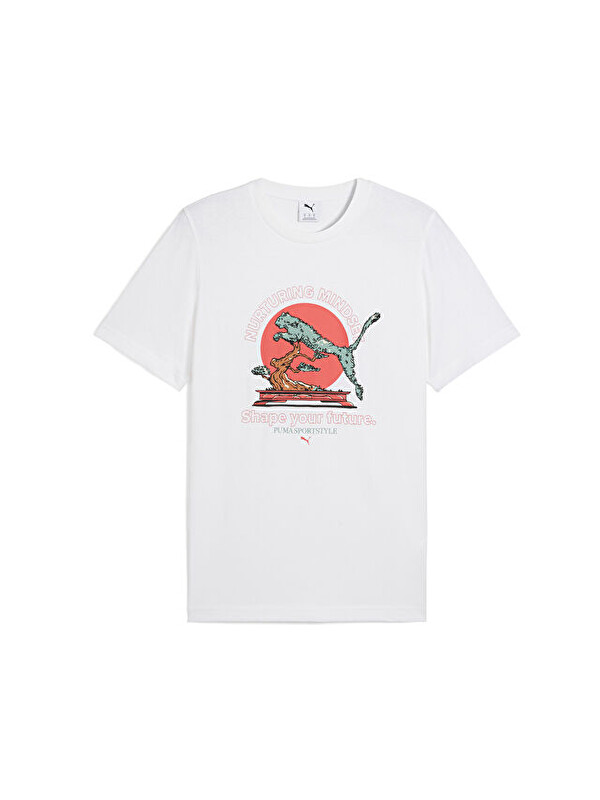 Puma Graphics Bonsai Tee Erkek Günlük Tişört 62963402 Beyaz
