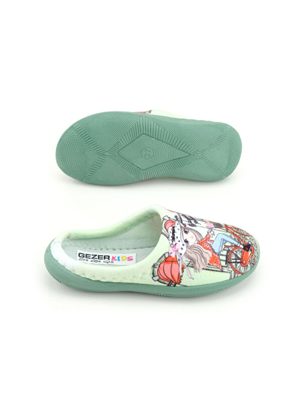 Gezer Yeşil Gezer Kışlık Rahat Kız Çocuk Taban Ev Gondol Terlik