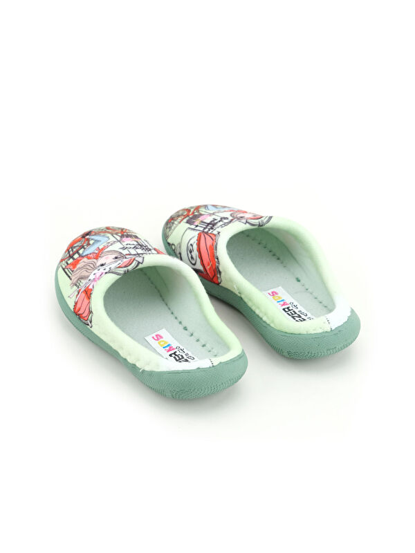 Gezer Yeşil Gezer Kışlık Rahat Kız Çocuk Taban Ev Gondol Terlik