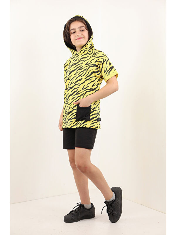 Toontoykids Erkek Çocuk Desenli Şortlu Takım