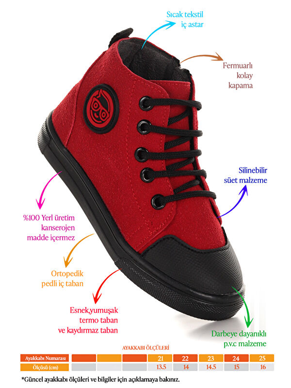 Kai Fermuarlı Kız Bebek Günlük Bot Ayakkabı - Görsel 3