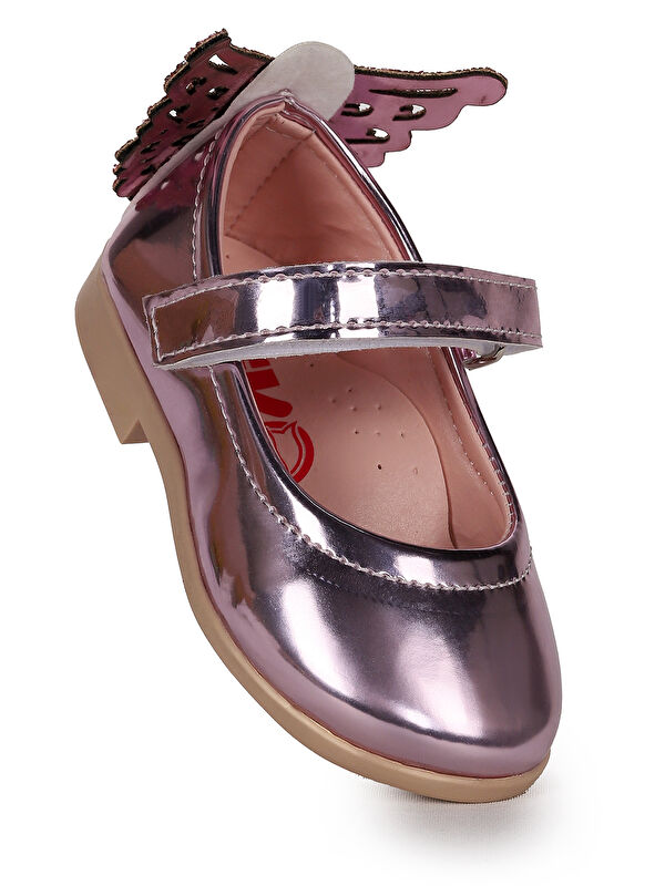 Friga Ayna Kelebek Cırtlı Kız Bebek Babet Ayakkabı - Görsel 2