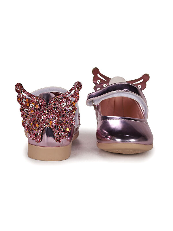 Friga Ayna Kelebek Cırtlı Kız Bebek Babet Ayakkabı - Görsel 5