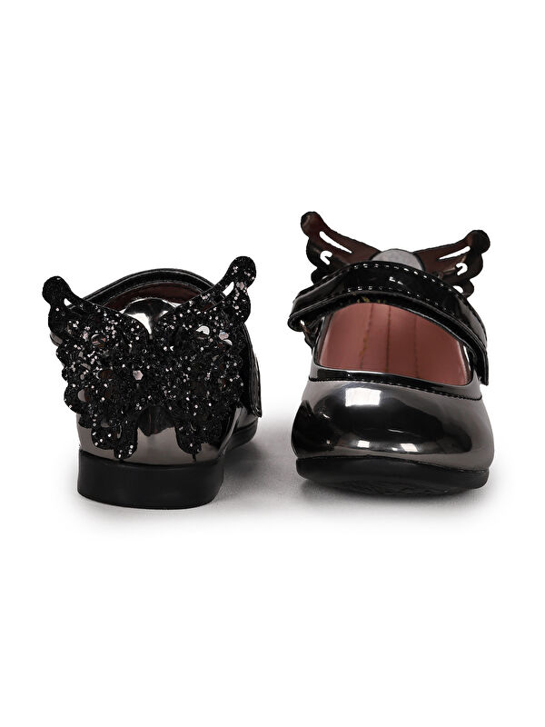 Friga Ayna Kelebek Cırtlı Kız Bebek Babet Ayakkabı - Görsel 5