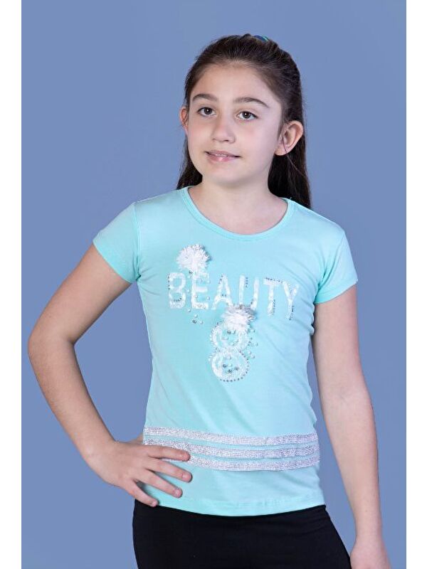 Toontoykids Kız Çocuk Beauty Baskılı Tişört