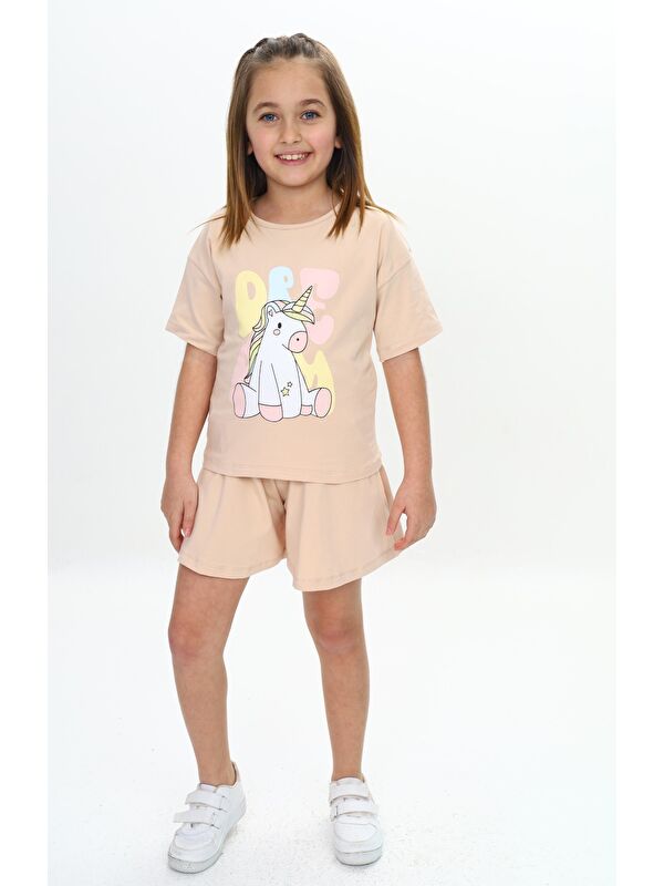 Toontoykids Kız Çocuk Ponny Baskılı Şortlu Takım