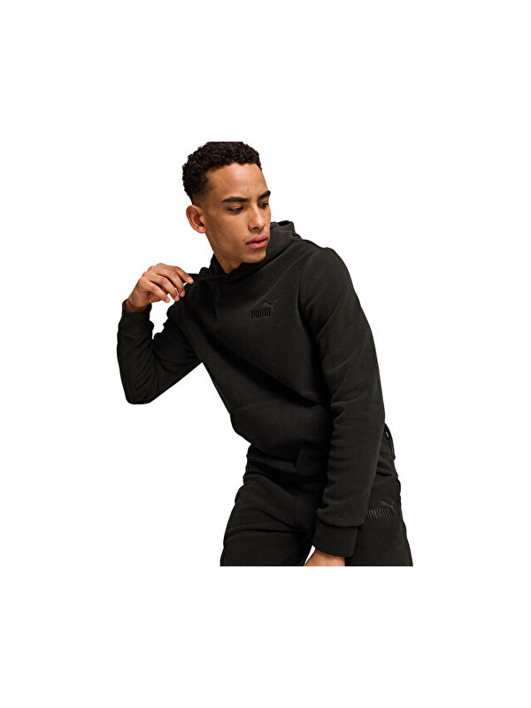 Puma Ess Elevated Hoodie Erkek Günlük Sweatshirts 68189201 Siyah