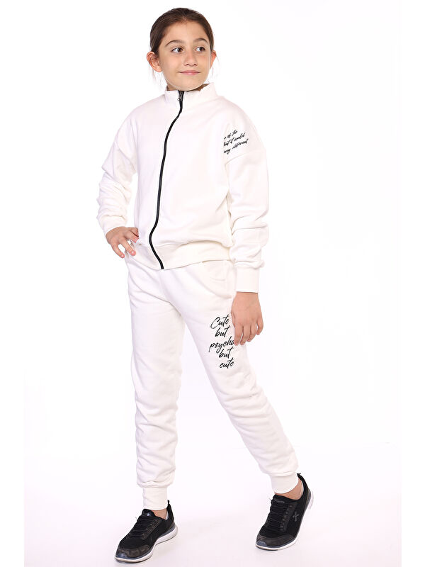 Toontoykids Kız Çocuk Baskılı Eşofman Takımı