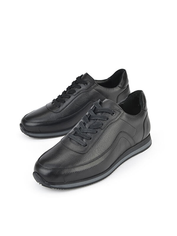 Erkek Hakiki Deri Ayakkabı 151745Z0828 Siyah - Görsel 6