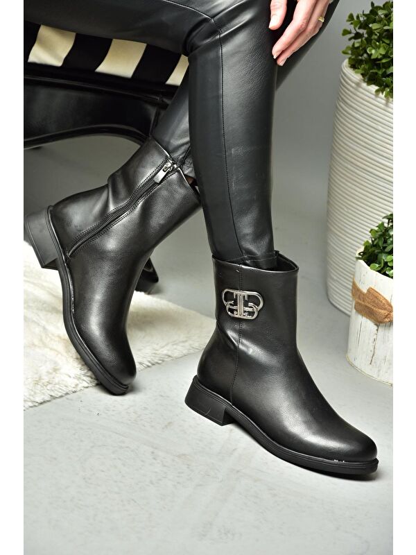 R3122221 Siyah Kadın Bot - Görsel 3