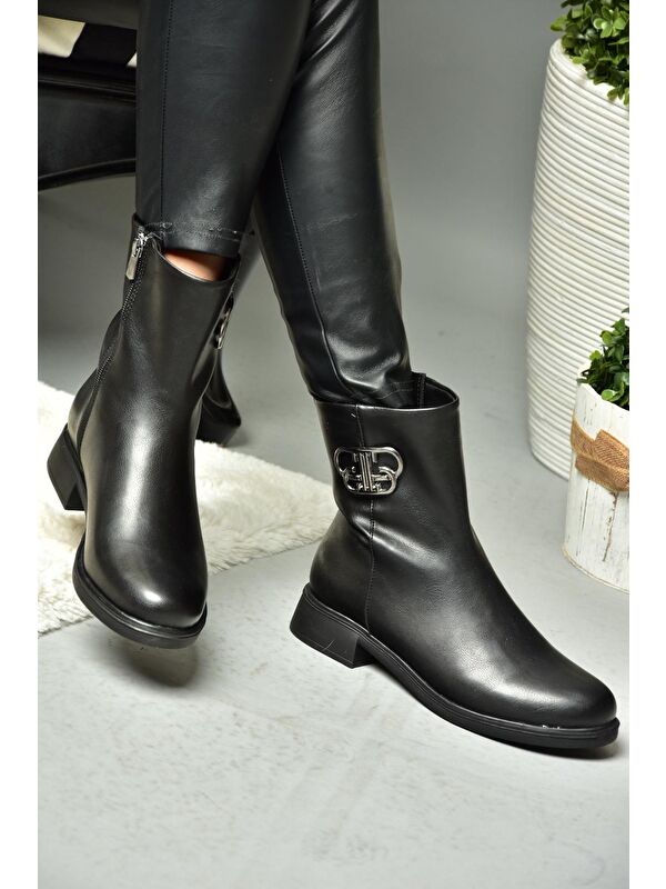 R3122221 Siyah Kadın Bot - Görsel 4