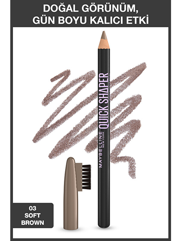 Maybelline New York Maybelline NY Quick Shaper Kaş Şekillendirici Kalem - 03 Soft Brown