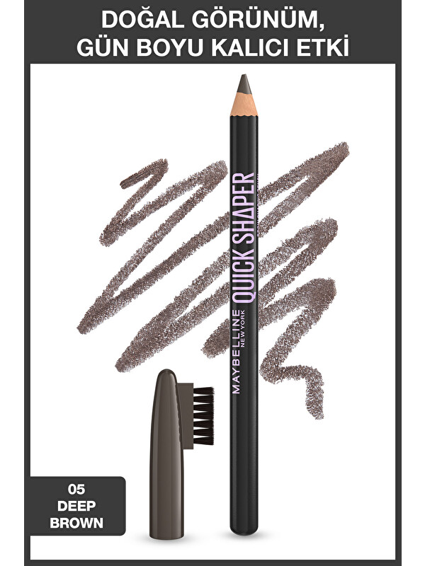 Maybelline New York Maybelline NY Quick Shaper Kaş Şekillendirici Kalem - 05 Deep Brown