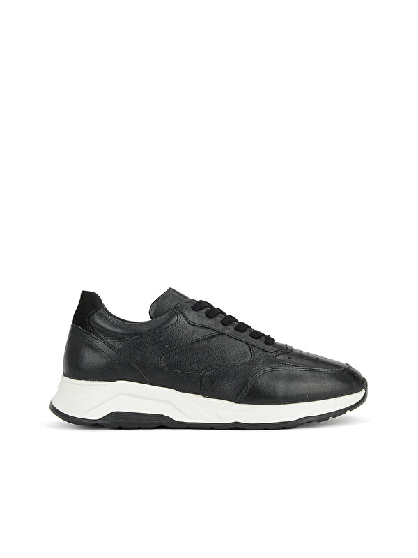 Ziya Ayakkabı Erkek Hakiki Deri Sneaker 1631026Z1040 Siyah