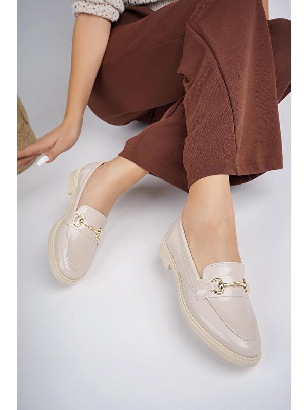 SUSSİE Metal Tokalı Kadın Loafer Günlük Ayakkabı - Görsel 3