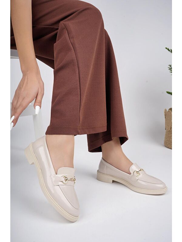 SUSSİE Metal Tokalı Kadın Loafer Günlük Ayakkabı - Görsel 4