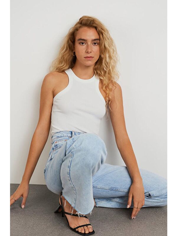Madmext Beyaz Bodysuit Mg1283