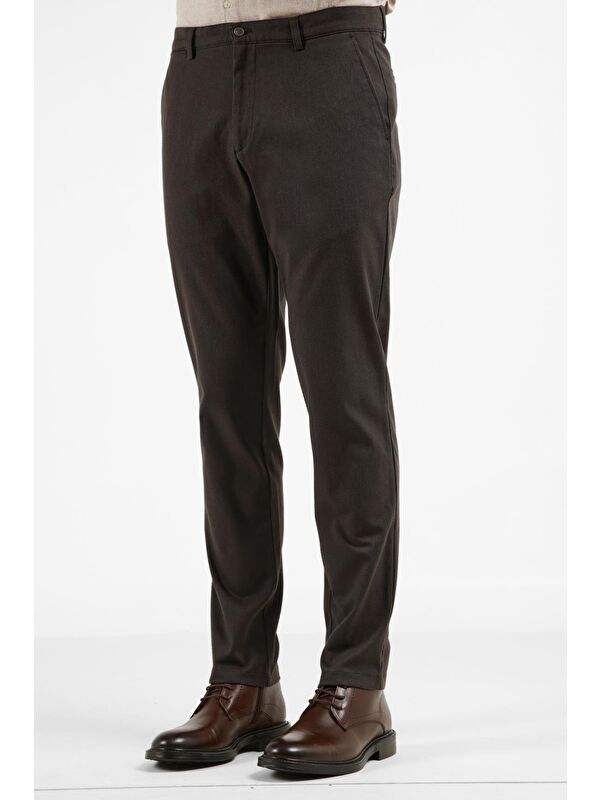 İMZA Antrasit Yan Cep Düz Paça Pamuklu Comfort Fit Chino Casual Pantolon 1003255159