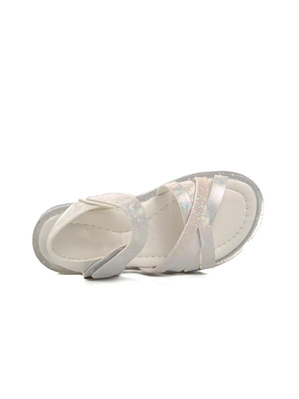 Beyaz Ortopedik Kız Çocuk Sandalet - Görsel 5