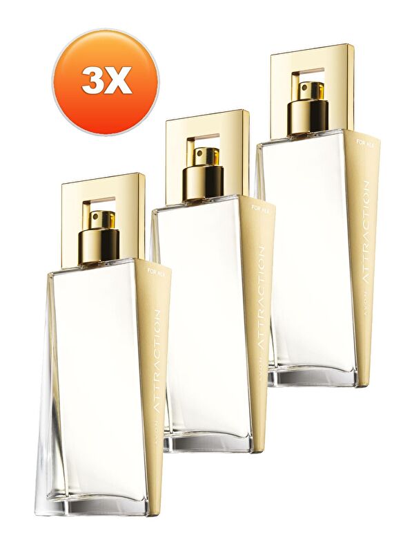 AVON Attraction Kadın Parfüm Edp 50 Ml. Üçlü Set