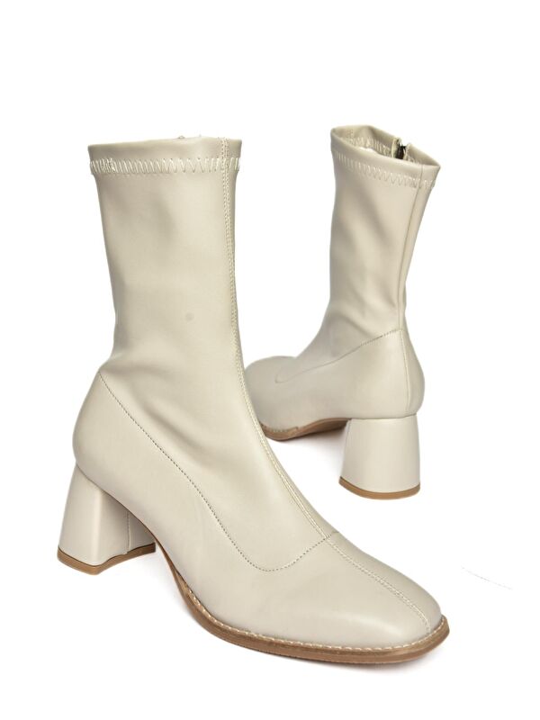 R4042001 Bej Kadın Bot - Görsel 3