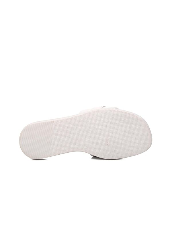 Beyaz Kadın İnce Taban Terlik 335171 - Görsel 6