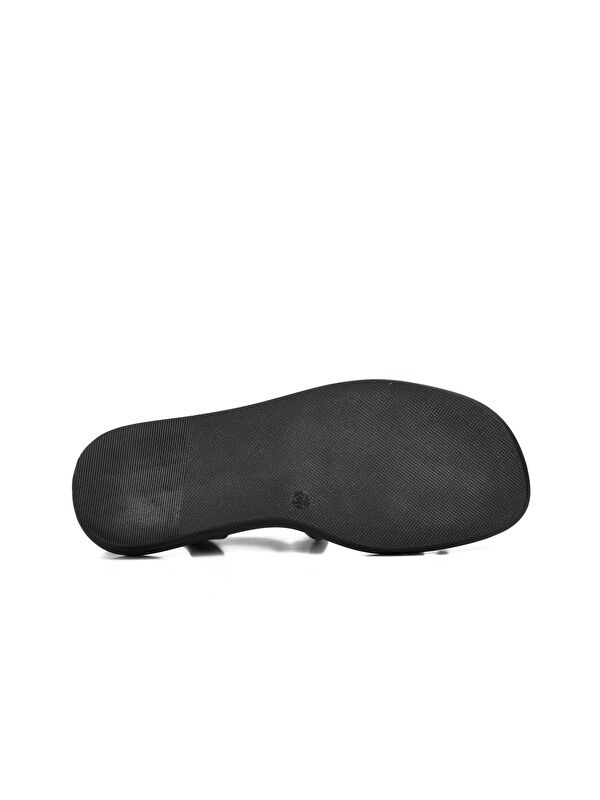 Siyah Kadın İnce Taban Sandalet 335175 - Görsel 6