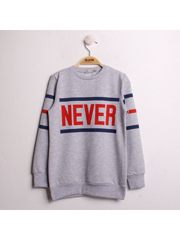 Toontoykids Kız Çocuk Sweatshirt Never Baskı
