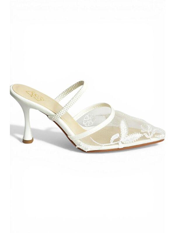 Fox Shoes Beyaz Kadın Topuklu Ayakkabı Y752076315