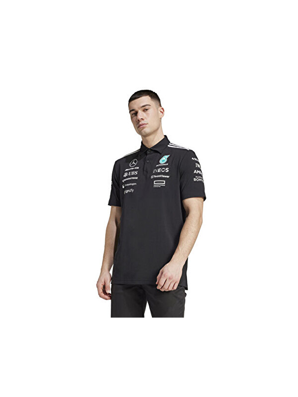 Adidas Mer Tm Polo Bm Erkek Antrenman Polo Tişört JW5391 Siyah