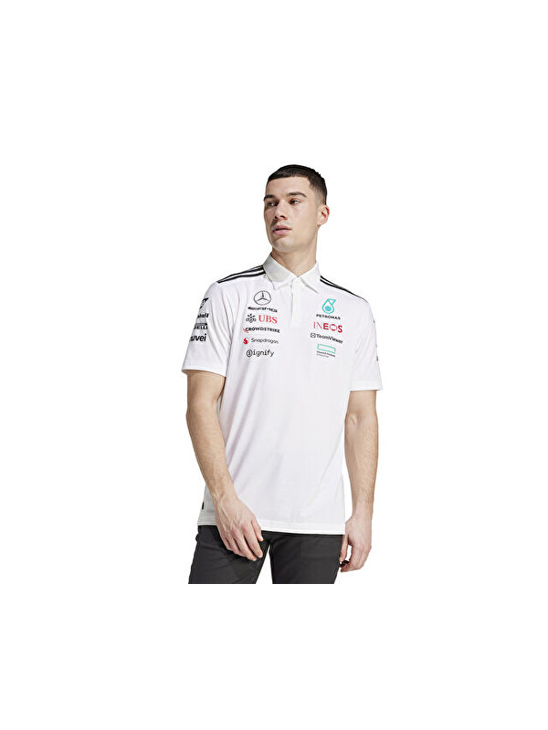 Adidas Mer Tm Polo Wm Erkek Antrenman Polo Tişört JW0586 Beyaz