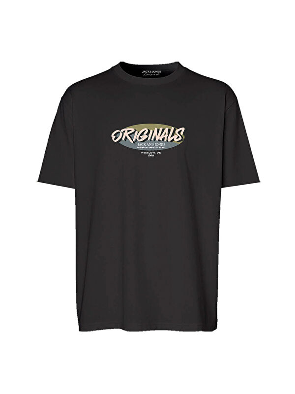 Jack & Jones Varenna Crew Neck Erkek Siyah Yuvarlak Yaka Spor Tişört