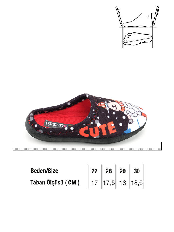 Erkek Çocuk Kışlık Rahat Taban Ev Gondol Terlik - Görsel 6
