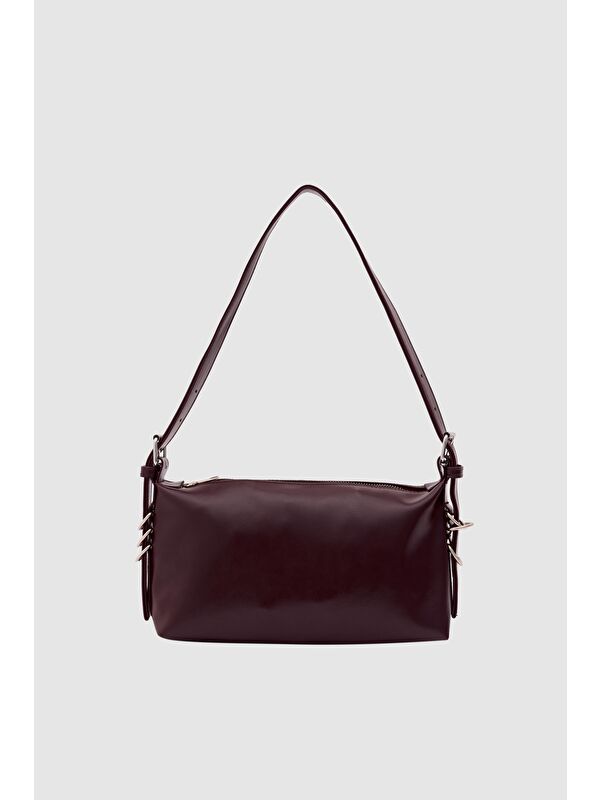 Shulebags Loop Halka Detaylı Baget Çanta Mürdüm
