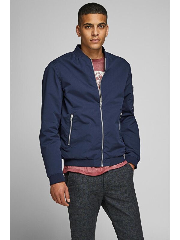 Jack & Jones Jjerush Fermuarlı Suya Dayanıklı Bomber Erkek Mont 12165203